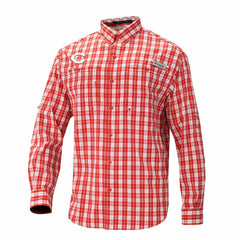 Cincinnati Reds Columbia Super Tamiami Omni-Shade Long Sleeve Button-Down Shirt - MLB