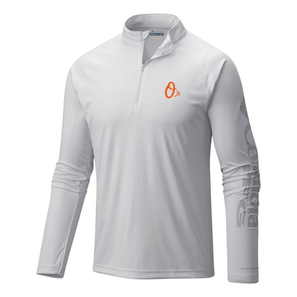 Baltimore Orioles Columbia Terminal Tackle Omni-Wick Raglan Quarter-Zip Pullover - MLB