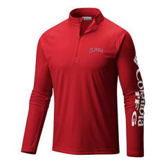 Los Angeles Angels Columbia Terminal Tackle Omni-Wick Raglan Quarter-Zip Pullover - MLB