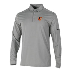 Baltimore Orioles Columbia Omni-Wick Pin High Long Sleeve Polo - MLB