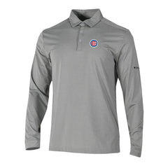 Chicago Cubs Columbia Omni-Wick Pin High Long Sleeve Polo - MLB