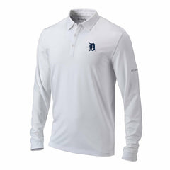 Detroit Tigers Columbia Omni-Wick Pin High Long Sleeve Polo - MLB