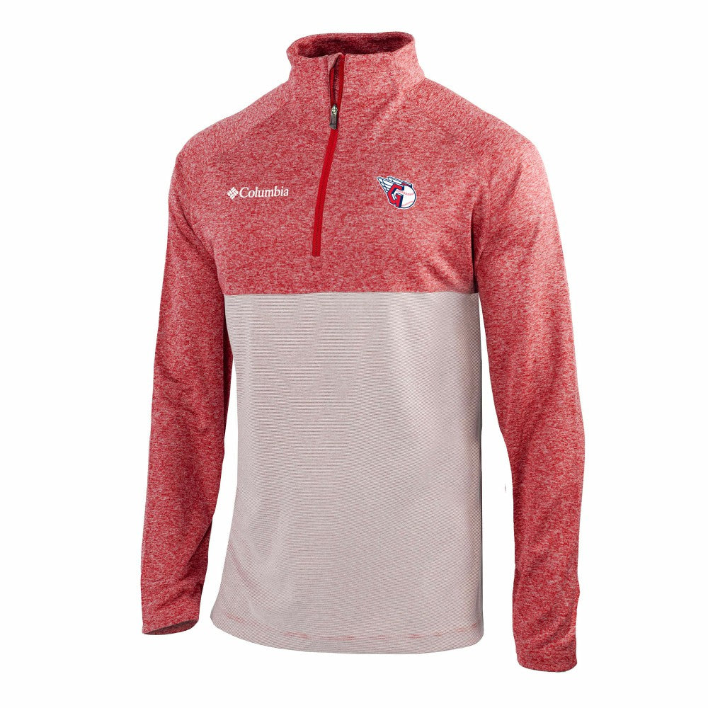 Cleveland Guardians Columbia Omni-Wick Raglan Rockin' It Quarter-Zip Pullover - MLB