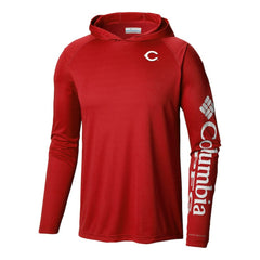 Cincinnati Reds Columbia Terminal Tackle Omni-Shade Pullover Hoodie - MLB