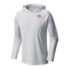 Cincinnati Reds Columbia Terminal Tackle Omni-Shade Pullover Hoodie - MLB