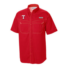 Texas Rangers Columbia Omni-Wick Low Drag Offshore Button-Up Shirt - MLB