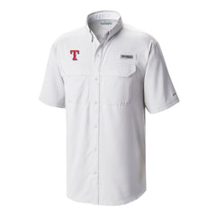 Texas Rangers Columbia Omni-Wick Low Drag Offshore Button-Up Shirt - MLB