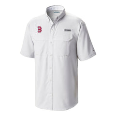 Boston Red Sox Columbia Omni-Wick Low Drag Offshore Button-Up Shirt - MLB