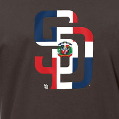 San Diego Padres New Era Dominican Republic Flag Logo T-Shirt - MLB
