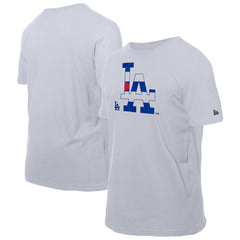 Los Angeles Dodgers New Era Cuban Flag Logo T-Shirt - MLB