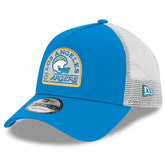 Los Angeles Chargers New Era Charger Power A-Frame 9FORTY Trucker Adjustable Hat Powder Blue | NFL
