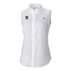 Tampa Bay Buccaneers Women's Historic Tamiami Omni-Shade Sleeveless Button-Up Shirt White | Columbia