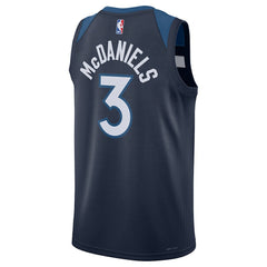 Jaden McDaniels Minnesota Timberwolves Unisex Swingman Player Jersey Icon Edition Navy - NBA