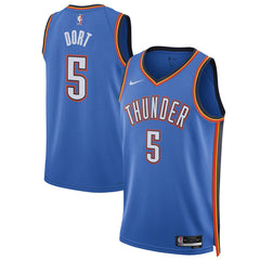 Luguentz Dort Oklahoma City Thunder Unisex Swingman Player Jersey Icon Edition Blue - NBA