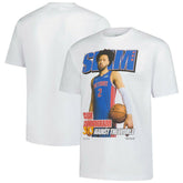 Cade Cunningham Detroit Pistons SLAM Unisex April/May 2025 Cover Graphic T-Shirt White - NBA