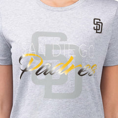San Diego Padres G-III 4Her by Carl Banks Women's Super-Slim Fit Lightweight Shadow Logo Graphic T-Shirt - MLB