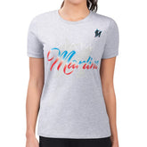 Miami Marlins G-III 4Her by Carl Banks Women's Super-Slim Fit Lightweight Shadow Logo Graphic T-Shirt - MLB