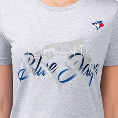 Toronto Blue Jays G-III 4Her by Carl Banks Women's Super-Slim Fit Lightweight Shadow Logo Graphic T-Shirt - MLB