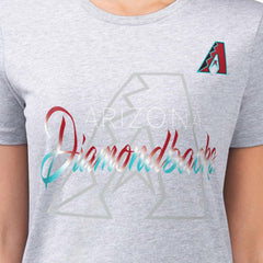 Arizona Diamondbacks G-III 4Her by Carl Banks Women's Super-Slim Fit Lightweight Shadow Logo Graphic T-Shirt - MLB
