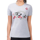 Cincinnati Reds G-III 4Her by Carl Banks Women's Super-Slim Fit Lightweight Shadow Logo Graphic T-Shirt - MLB