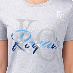 Kansas City Royals G-III 4Her by Carl Banks Women's Super-Slim Fit Lightweight Shadow Logo Graphic T-Shirt - MLB