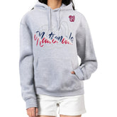 Washington Nationals G-III 4Her by Carl Banks Women's Shadow Logo Graphic Pullover Hoodie - MLB