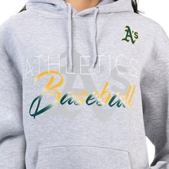 Athletics G-III 4Her by Carl Banks Women's Shadow Logo Graphic Pullover Hoodie - MLB
