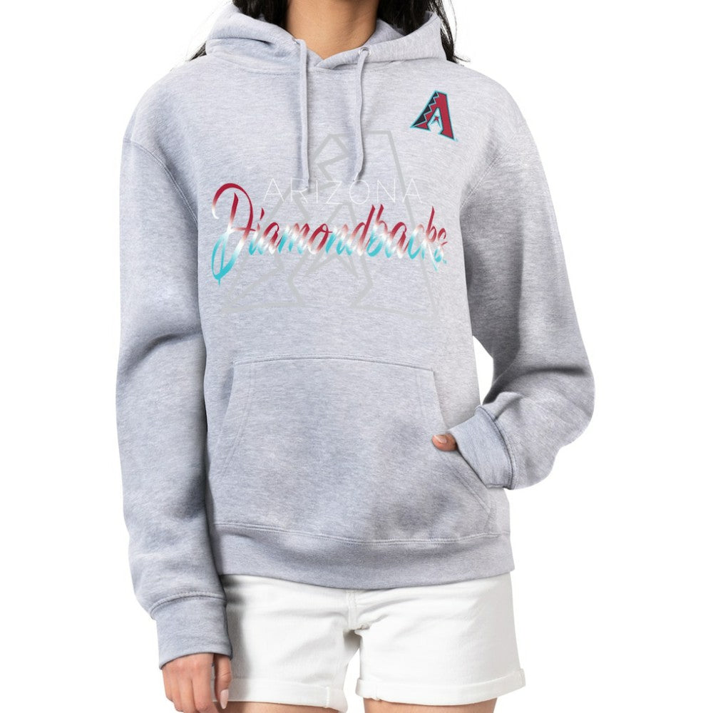 Arizona Diamondbacks G-III 4Her by Carl Banks Women's Shadow Logo Graphic Pullover Hoodie - MLB