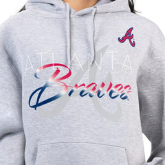 Atlanta Braves G-III 4Her by Carl Banks Women's Shadow Logo Graphic Pullover Hoodie - MLB