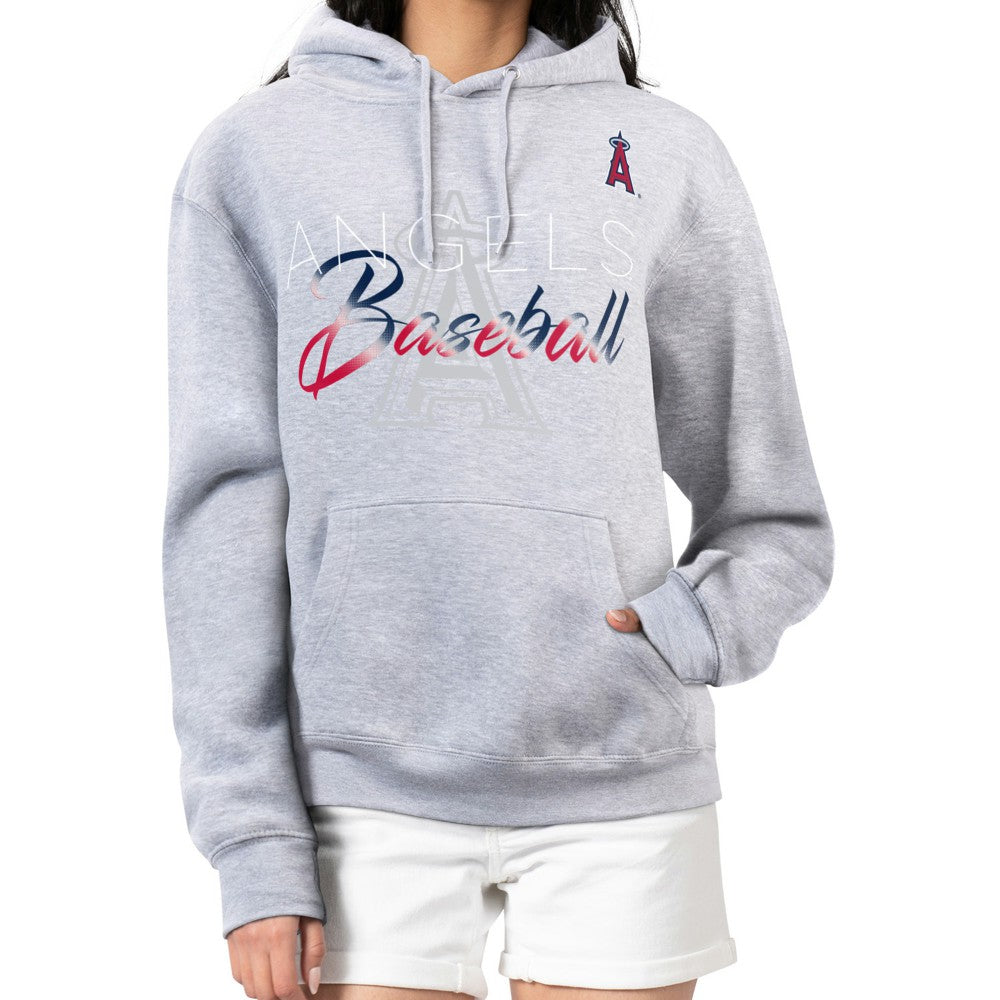 Los Angeles Angels G-III 4Her by Carl Banks Women's Shadow Logo Graphic Pullover Hoodie - MLB