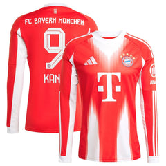 Harry Kane Bayern Munich 2025/26 Home Replica Long Sleeve Jersey Red | Adidas cheap