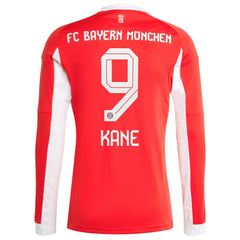 Harry Kane Bayern Munich 2025/26 Home Replica Long Sleeve Jersey Red | Adidas cheap
