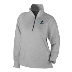 Miami Marlins Columbia Women's Birchwood Hills Quarter-Zip Pullover - MLB