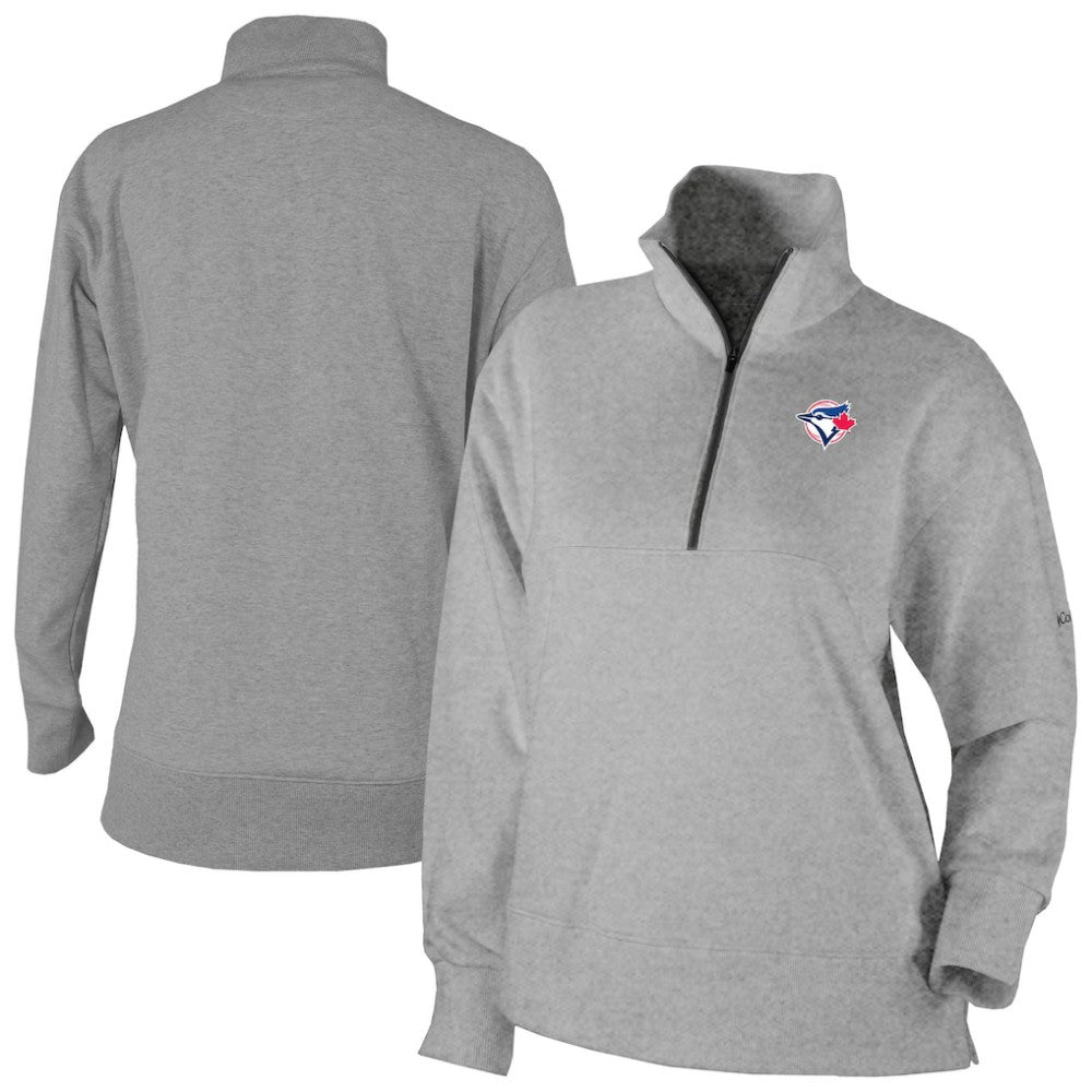 Toronto Blue Jays Columbia Women's Birchwood Hills Quarter-Zip Pullover - MLB