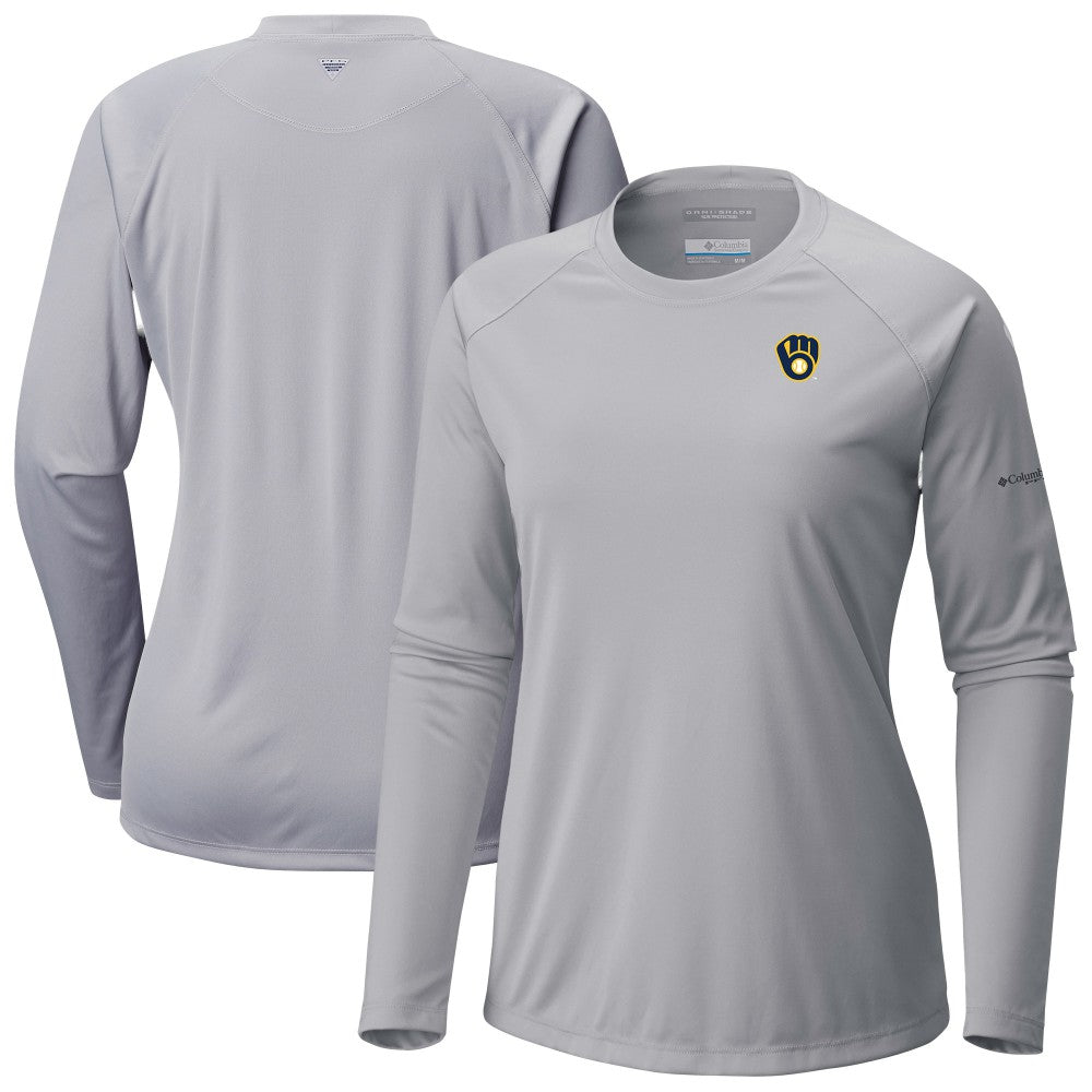 Milwaukee Brewers Columbia Tidal Tee II Long Sleeve T-Shirt - MLB