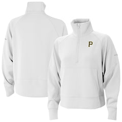 Pittsburgh Pirates Columbia Women's Wickhams Hills Raglan Omni-Wick Quarter-Zip Pullover - MLB