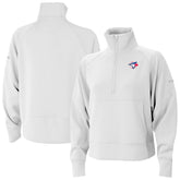 Toronto Blue Jays Columbia Women's Wickhams Hills Raglan Omni-Wick Quarter-Zip Pullover - MLB