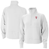 Texas Rangers Columbia Women's Wickhams Hills Raglan Omni-Wick Quarter-Zip Pullover - MLB