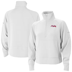 Atlanta Braves Columbia Women's Wickhams Hills Raglan Omni-Wick Quarter-Zip Pullover - MLB