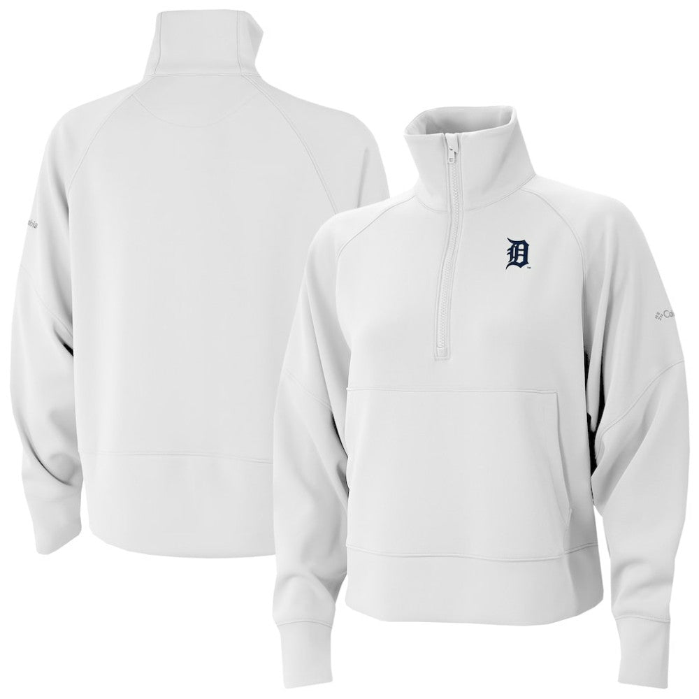 Detroit Tigers Columbia Women's Wickhams Hills Raglan Omni-Wick Quarter-Zip Pullover - MLB