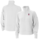 Los Angeles Angels Columbia Women's Wickhams Hills Raglan Omni-Wick Quarter-Zip Pullover - MLB