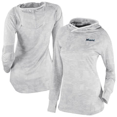 Miami Marlins Columbia Women's Omni-Wick Sunday Ball Raglan Pullover Hoodie - MLB