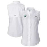 Athletics Columbia Women's Tamiami Sleeveless Shirt - MLB