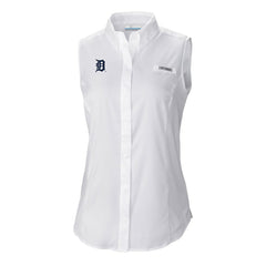 Detroit Tigers Columbia Women's Tamiami Sleeveless Shirt - MLB