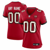 Tampa Bay Buccaneers Women's 50th Season Custom Game Jersey Red | Nike for Sale