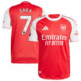 Bukayo Saka Arsenal 2025/26 Home Player Jersey Red | Adidas discount