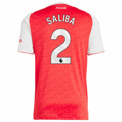 William Saliba Arsenal 2025/26 Home Replica Player Jersey Red | Adidas Online