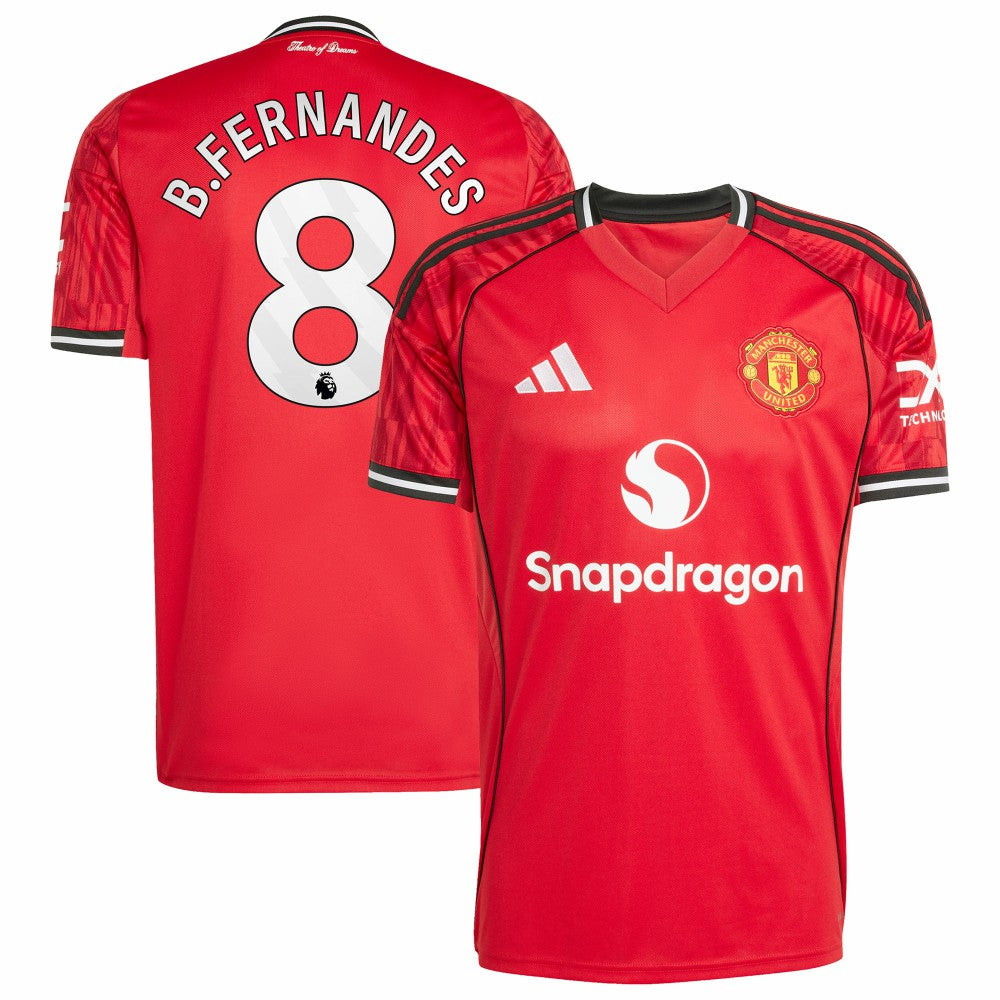 Bruno Fernandes Manchester United Home 2025/26 Replica Player Jersey Red | Adidas Online