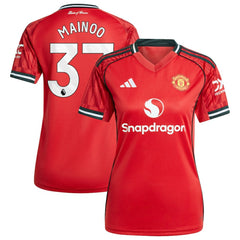 Kobbie Mainoo Manchester United Women's Home 2025/26 Replica Player Jersey Red | Adidas Sale