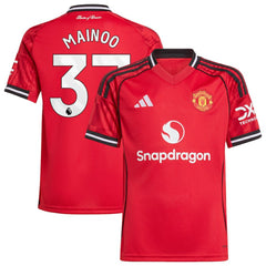 Kobbie Mainoo Manchester United Youth Home 2025/26 Replica Player Jersey Red | Adidas discount